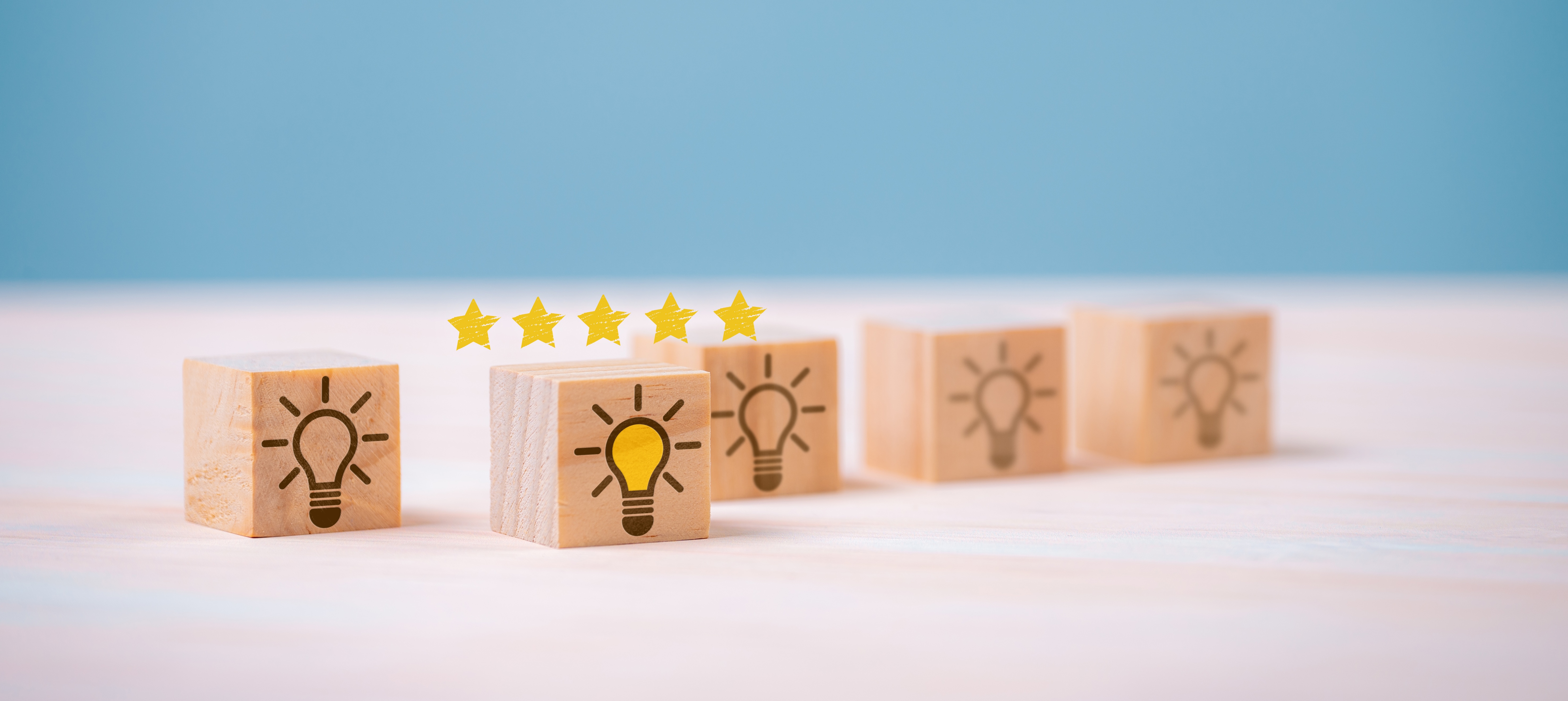 Creative team reviewing content ideas